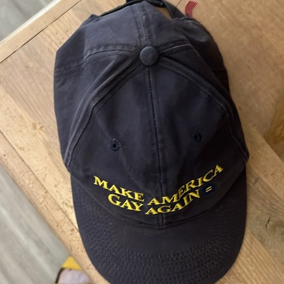 “Make America Gay Again” Baseball Cap Adjustable Bayside USA Made in America - Picture 10 of 10